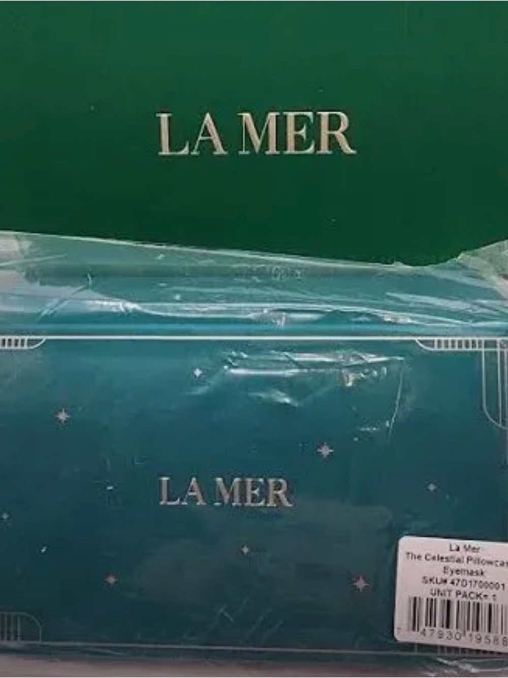 La Mer Pillowcase Eyemask Set - Teal and Green